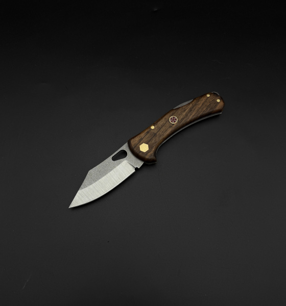 ceviz ağacı kabze 41 16 Çelik sırttan kilitlemeli tanto çakı