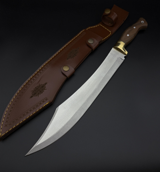 41 16 Çelik ceviz ağacı kabze pirinç balçak orman palası