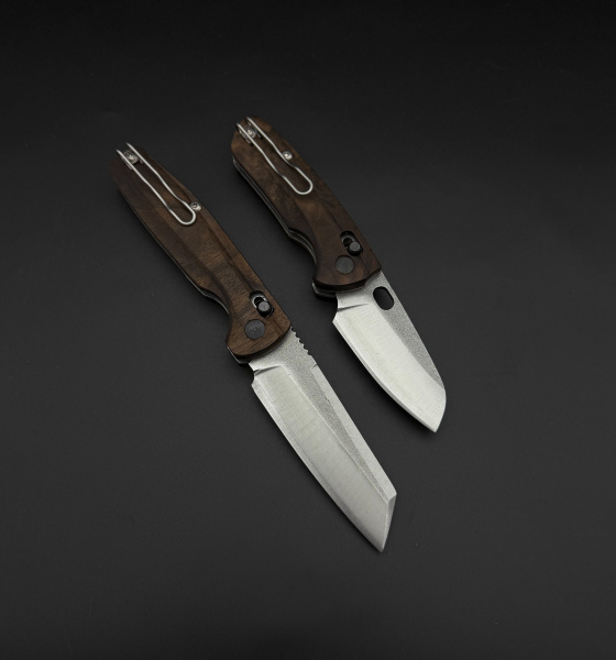 yandan çekme kilit mekanizmalı Kemer klipsli ceviz ağacı kabze 41 16 Çelik tanto model çakı 